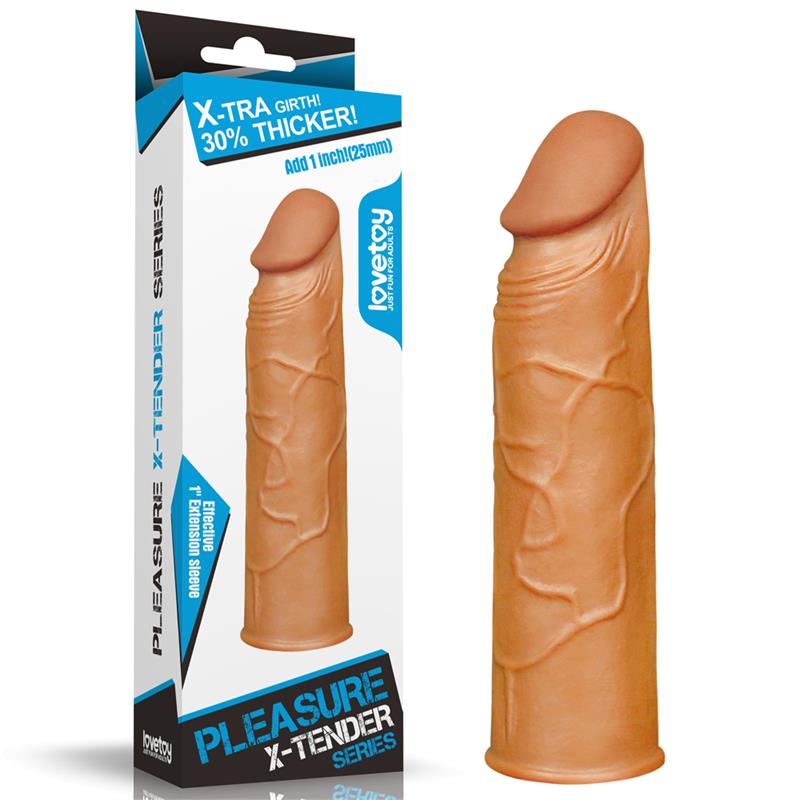 Funda para el Pene Pleasure X Tender Marron