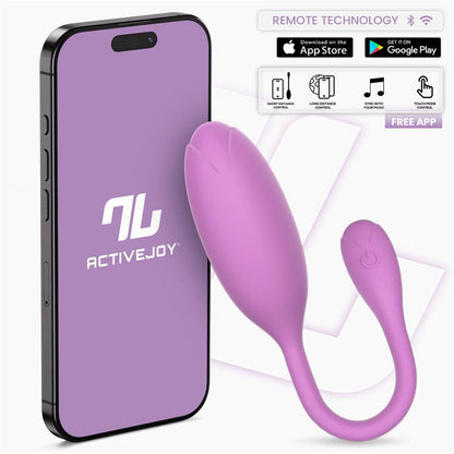 Logan Huevo Vibrador con APP Unibody Purpura