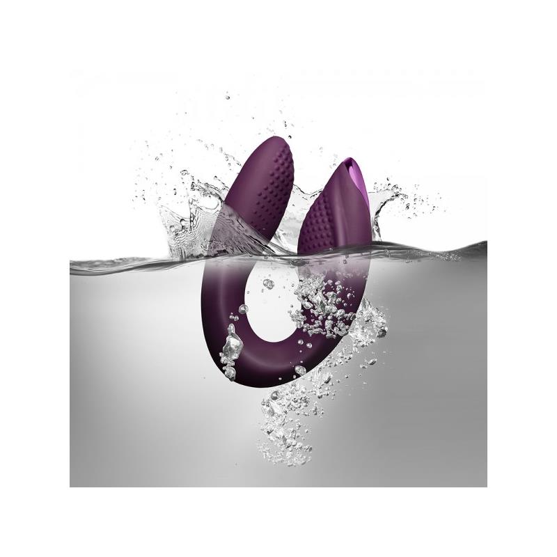 Vibrador para Parejas Rock Chick Diva Purpura