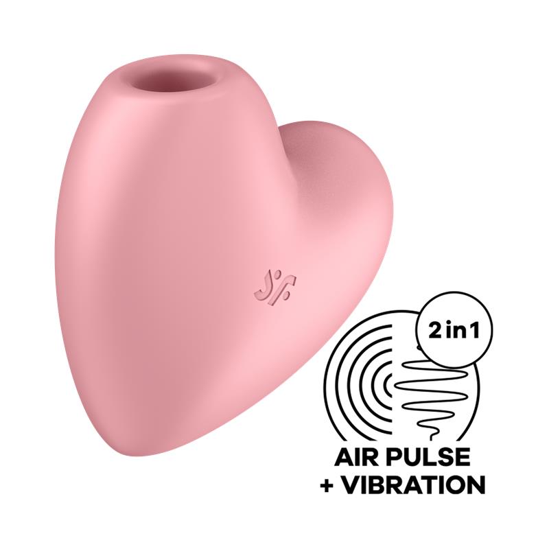 Cutie Heart Succionador de Clitoris y Vibracion Rosa