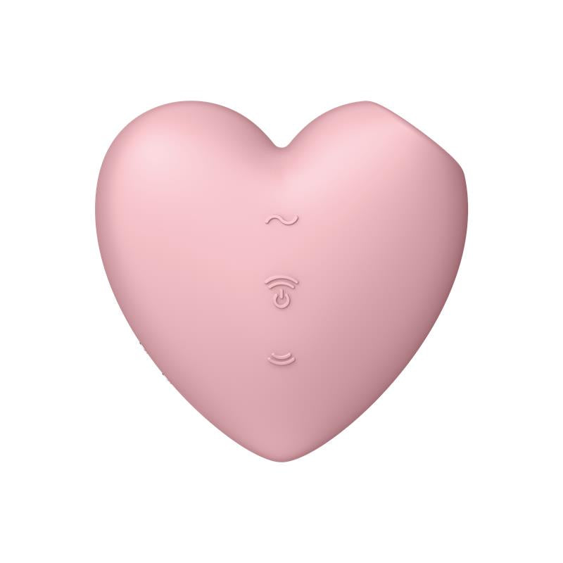 Cutie Heart Succionador de Clitoris y Vibracion Rosa