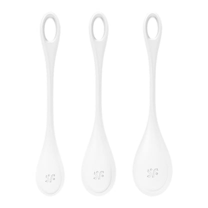 Set 3 Bolas Suelo Pelvico Yoni Power 1 Blanco