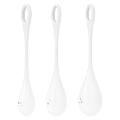 Set 3 Bolas Suelo Pelvico Yoni Power 1 Blanco