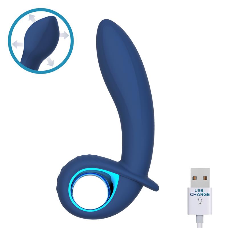 Vibrador Alpha Advanced con Funcion de Inflado y Vibracion USB Silicona