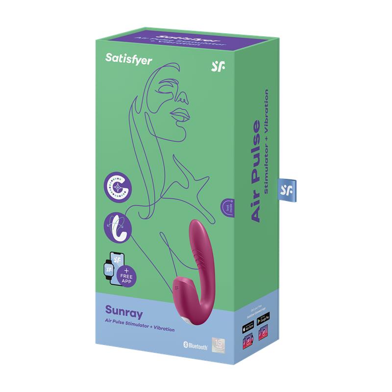 Sunray Berry Succionador y Vibrador 2 en 1 Super Flexible USB