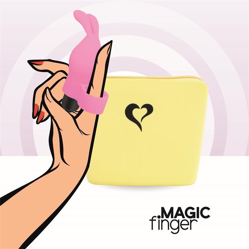 Magic Finger Vibrador para el Dedo Rosa