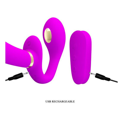 Thunderbird Vibrador para Parejas sin Arnes con Control Remoto