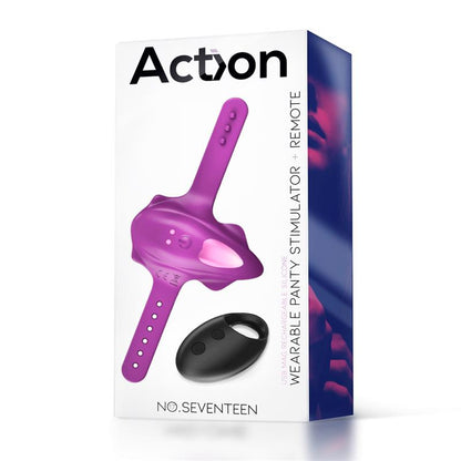 No Seventeen Estimulador de Braguita Control Remoto USB Magnetico Purpura