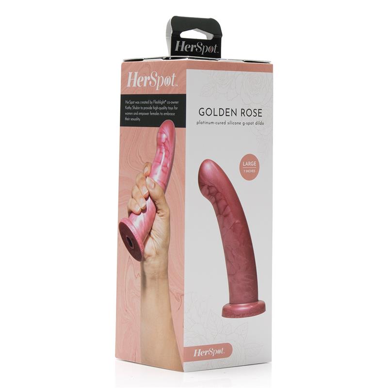 Herspot Dildo Golden Rose Talla Grande