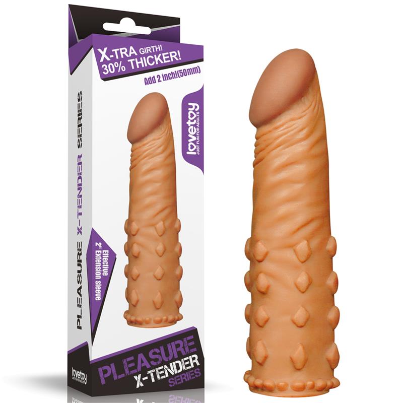 Funda para el Pene Add 2 Pleasure X Tender Marron