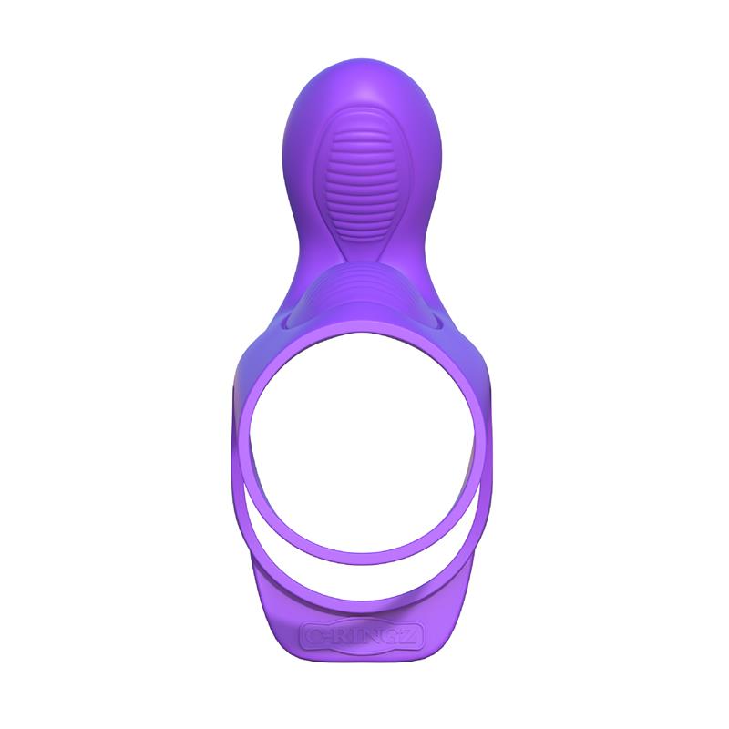 Fantasy C Ringz Anillo Vibrador para Parejas Ultimate Cage Purpura