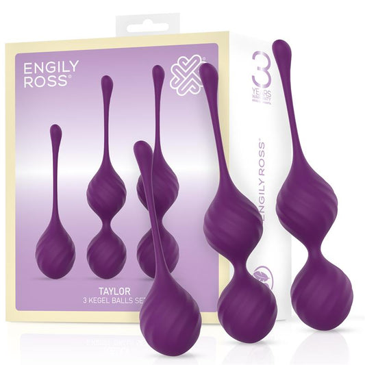 Taylor 20 Bolas Kegel Silicona Purpura