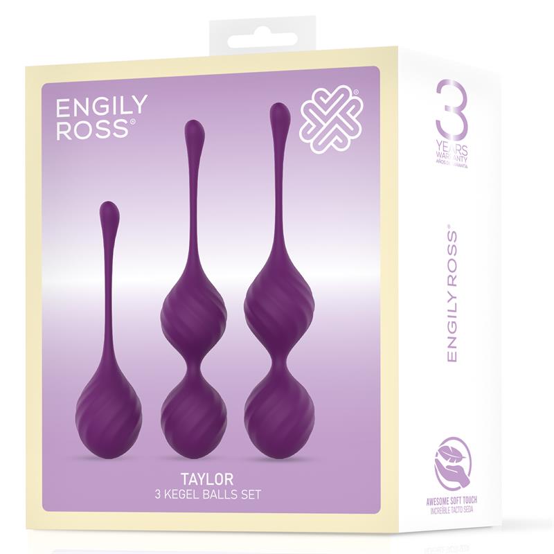 Taylor 20 Bolas Kegel Silicona Purpura