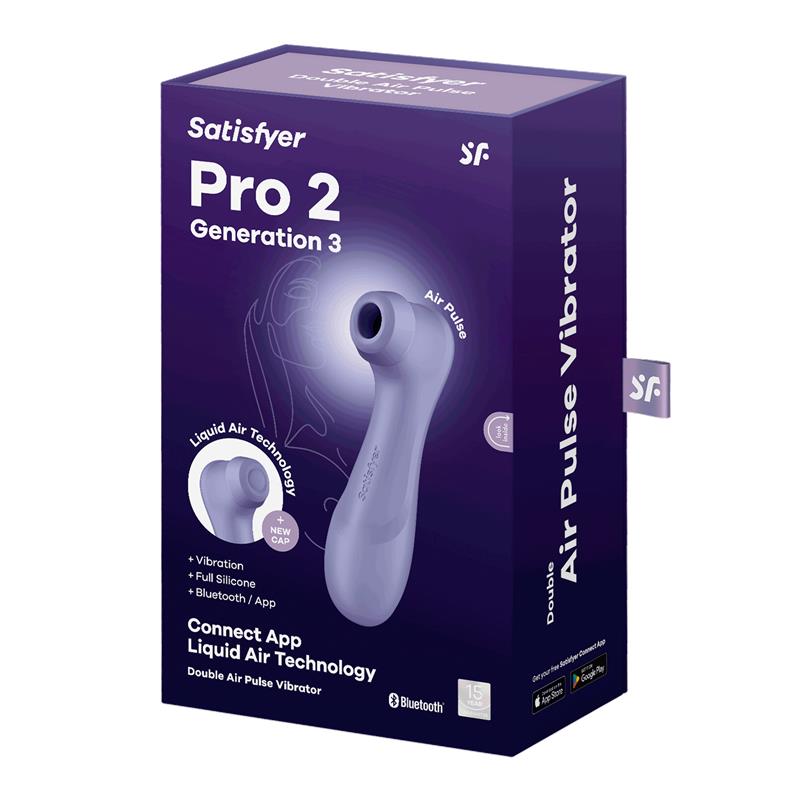 Pro 2 Genera 3 Liquid Air Technology Succion y Vibracion APP Connect Lilac