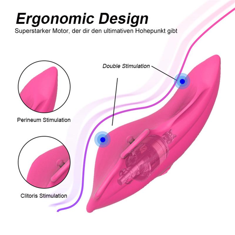 NoSeventeen Estimulador de Braguita Control Remoto USB Magnetico Rosa