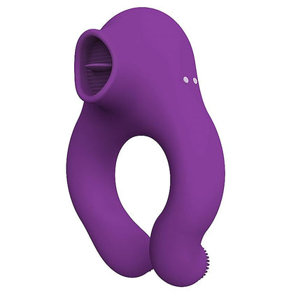 Fenda Anillo Vibrador con Lengua Estimulador y Control Remoto 3 Motores USB Magnetico