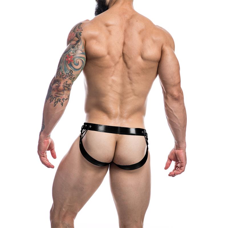 C4M14 Suspendorio Desire Leatherette Negro