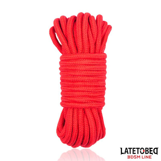 Cuerda Bondage de Algodon 5 m Roja