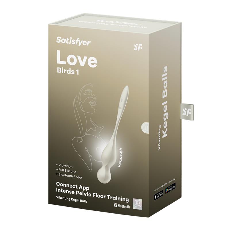 Love Birds 1 Bolas Kegel con APP Blanco