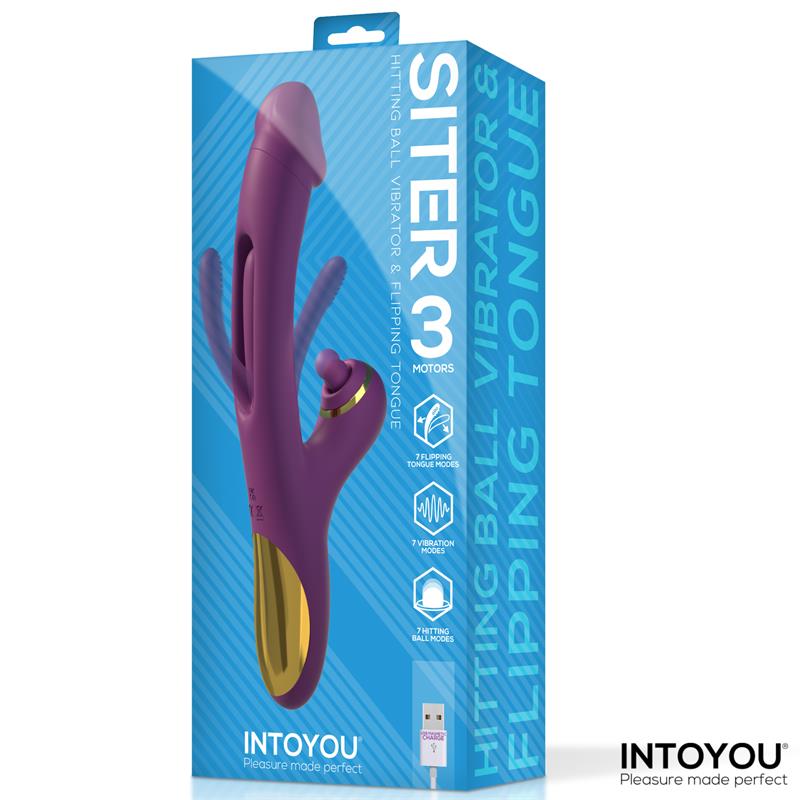 Siter Vibrador con Lengua Movimiento Flipping y Bola Golpeteo