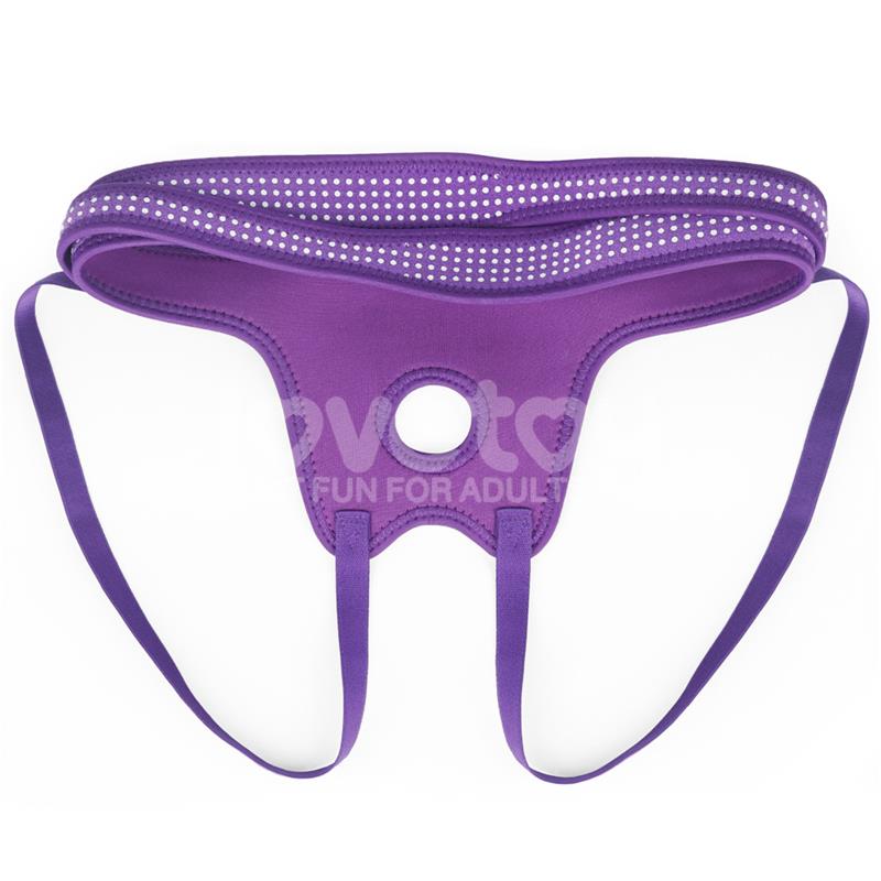 Arnes Easy Strap On Harness Polka Dots Purpura