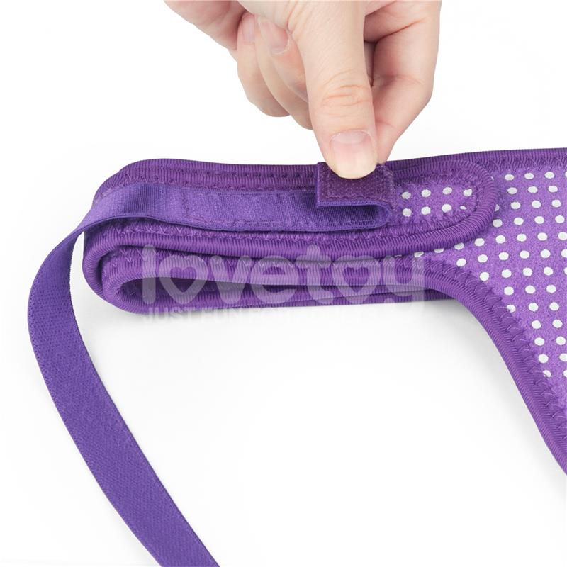 Arnes Easy Strap On Harness Polka Dots Purpura