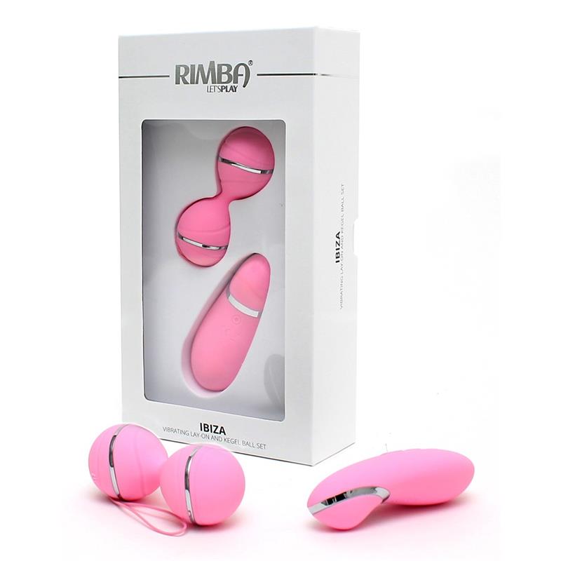 Bolas Kegel con Control Remoto y Estimulador Ibiza Rosa