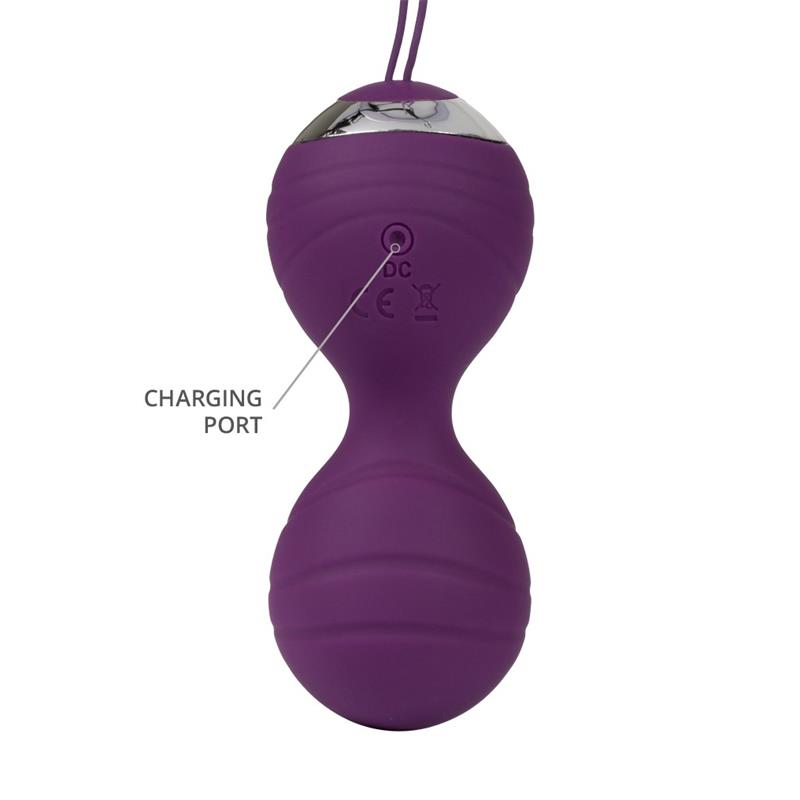 Bolas Kegel con Vibracion con Control Remorto Cannes Purpura