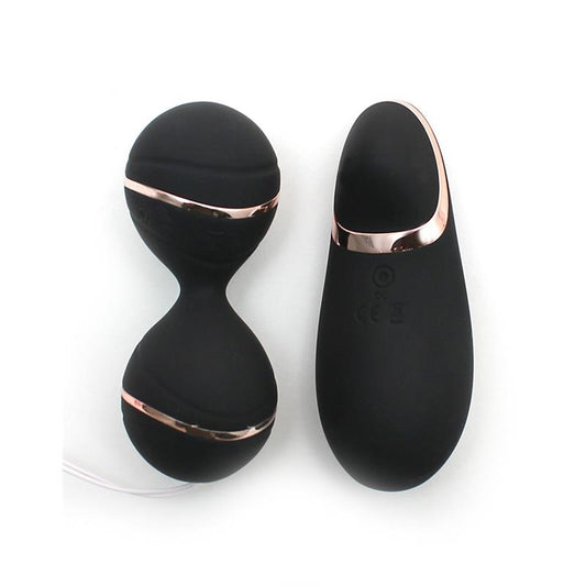 Bolas Kegel con Control Remoto y Estimulador Ibiza Negro