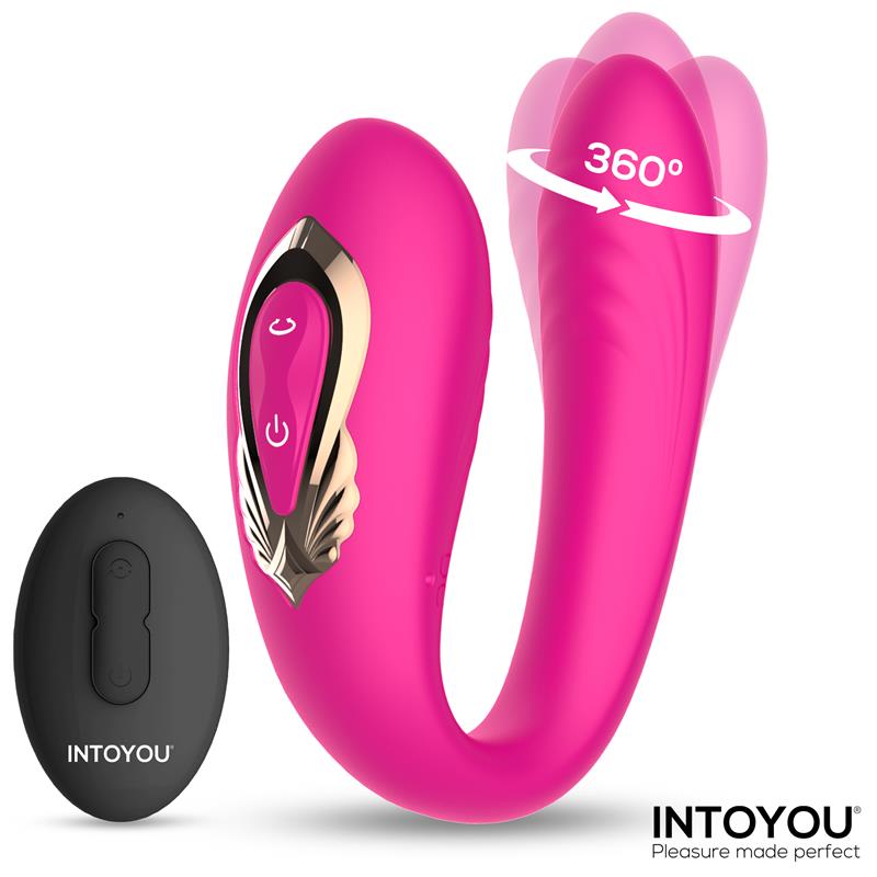 Lanty Vibrador para Parejas con Oscilacion 360º y Control Remoto