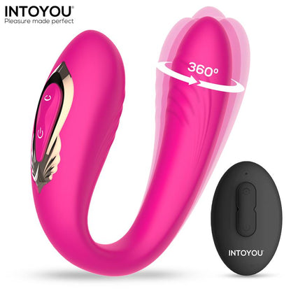 Lanty Vibrador para Parejas con Oscilacion 360º y Control Remoto