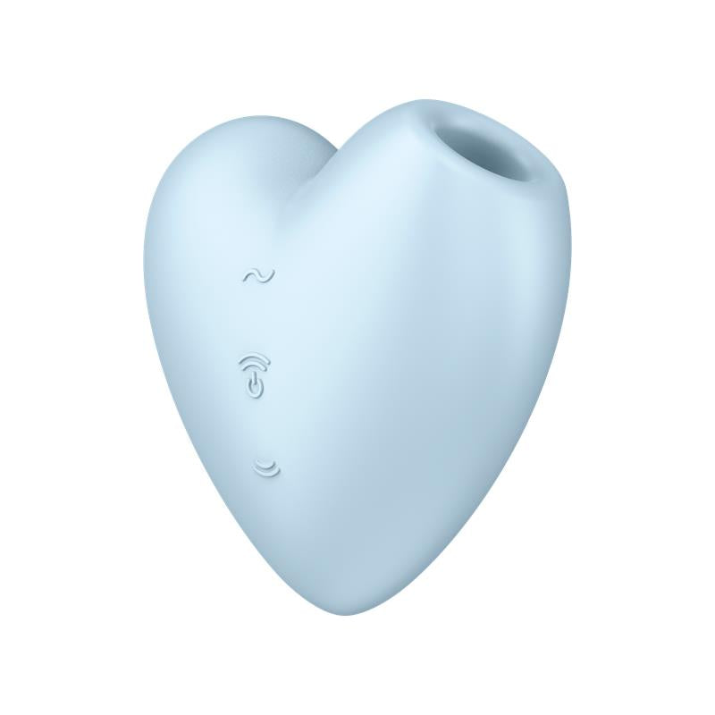 Cutie Heart Succionador de Clitoris y Vibracion Azul