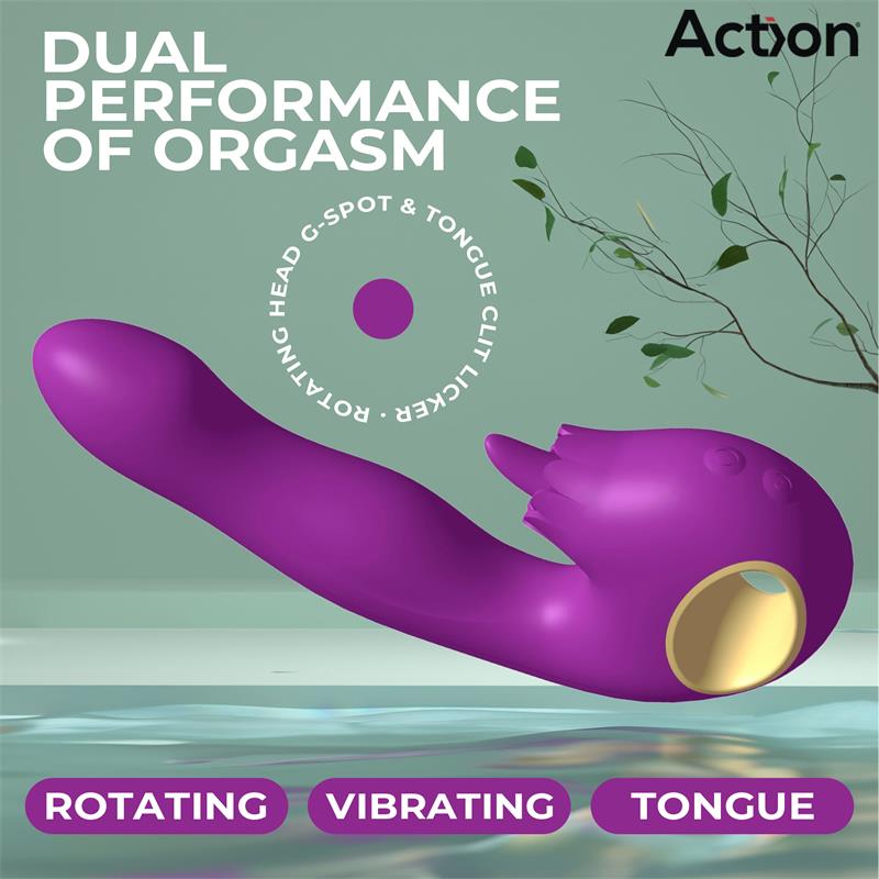 Toka Vibrador con Oscilacion 360º y Lengua Estimuladora