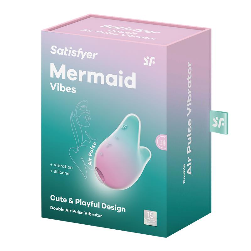 Succionador de Clitoris Mermaid Vibes Menta y Rosa