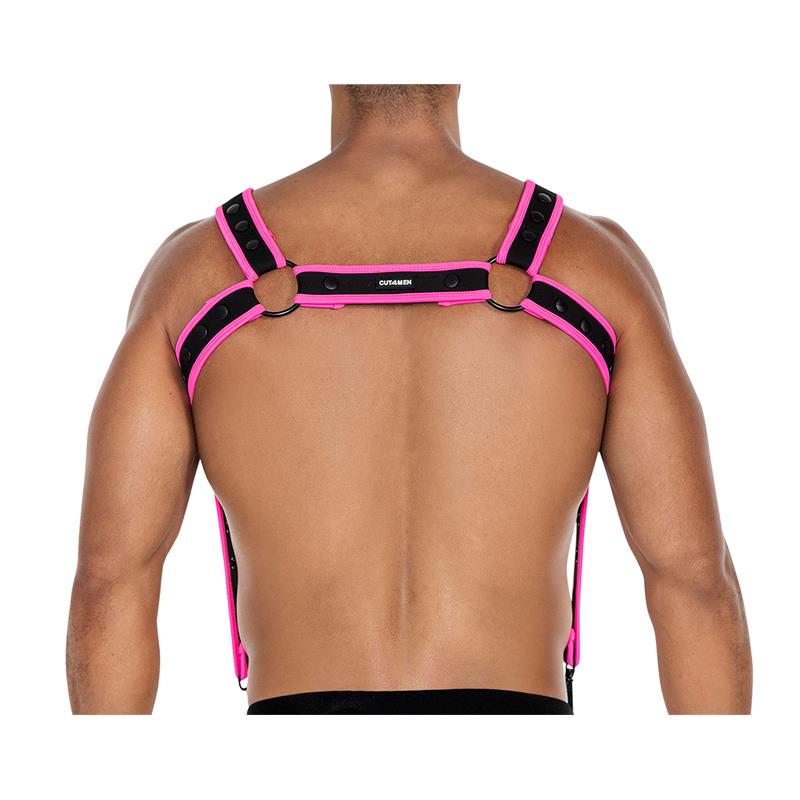 H4RNESS05 Arnes de Pecho Neon Rosa Talla unica