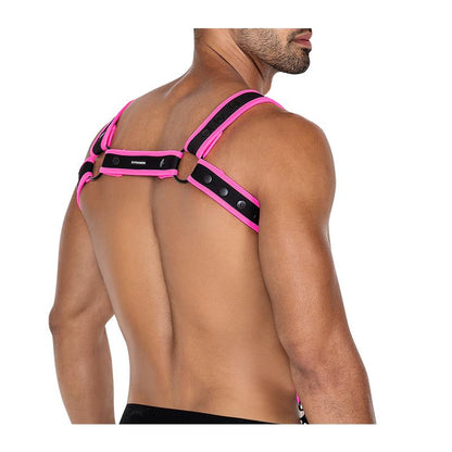 H4RNESS05 Arnes de Pecho Neon Rosa Talla unica