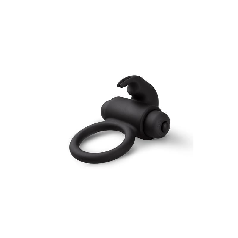 Anillo para Pene con Vibracion Conejito Silicona Negro