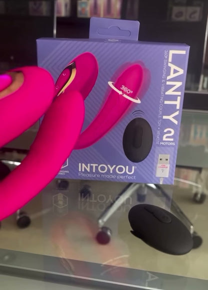 Lanty Vibrador para Parejas con Oscilación 360º y Control Remoto